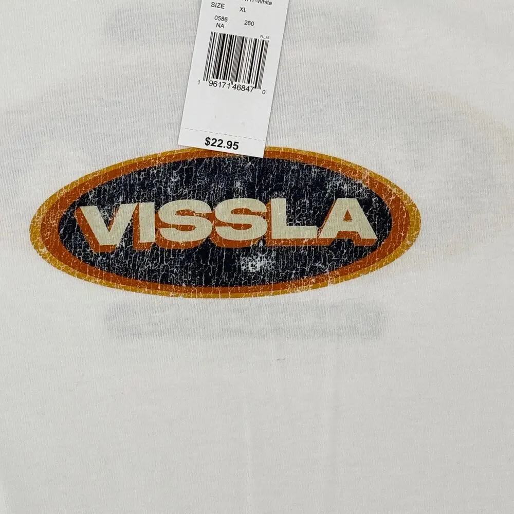 Vissla Logo Crew Neck T Shirt Big Boys Size XL Front Back Print